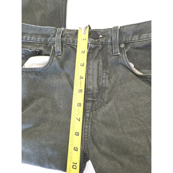 Burberry Brit Denim Jeans Mens Size 30 X 32 Straight Leg Olive Green Pockets EUC - Picture 10 of 16